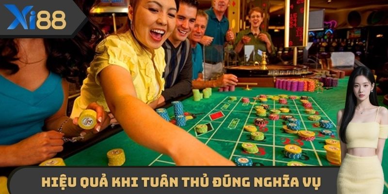 Hiệu quả khi tuân thủ đúng nghĩa vụ